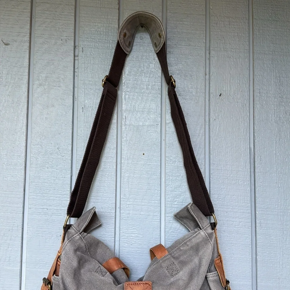 Kattee Messager Fabric Gray Bag